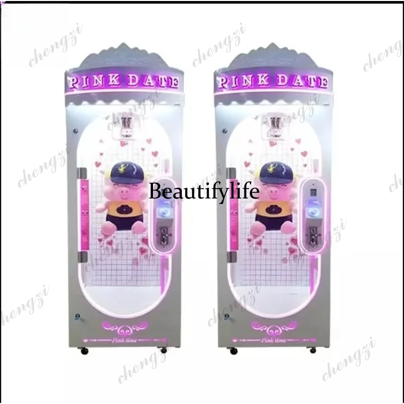 Arcade Games And Vending - A81屋内ピンクデートドールアルミレールシザーズプライズ自動販売機コイン式スキルアーケードゲーム機