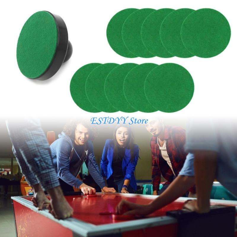 Air Hockey Table - G6DE エアホッケーマレットフェルトパッド 10 個エアホッケーテーブルフェルトプッシャー交換用フェルトパッドフェルトステッカーエアホッケープッシャー用