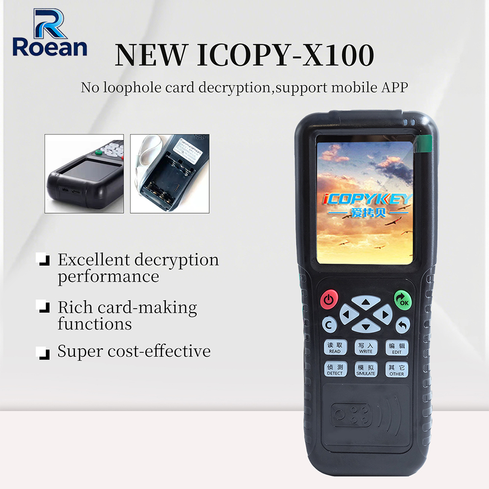 Nfc Card Reader Vending - ハンドヘルドRFID NFCスマートカードリーダーライターX100 125KHz 13.56MHzポータブルアクセスチップカードプログラマー（モバイルアプリ付き）