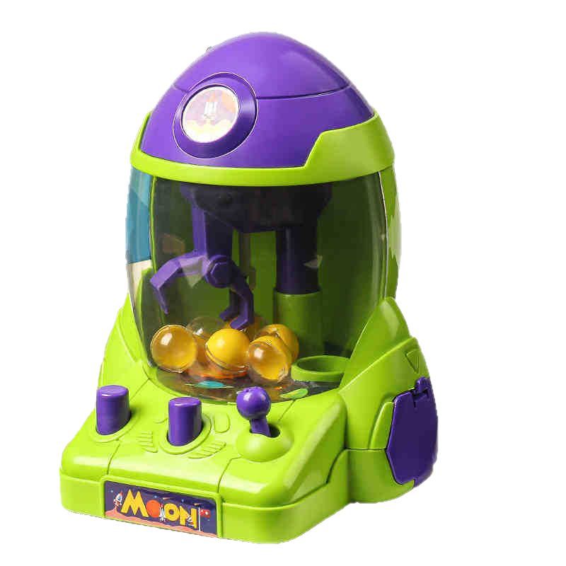 Claw Crane Machine - ミニスペースロケット クローマシン ボールグラバーおもちゃ 男の子 女の子向け 教育ゲーム