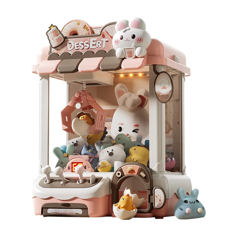Claw Crane Machine - DIYドールマシン 子供用 コイン式ゲーム ミニクレーンゲーム おもちゃ クレーンマシン