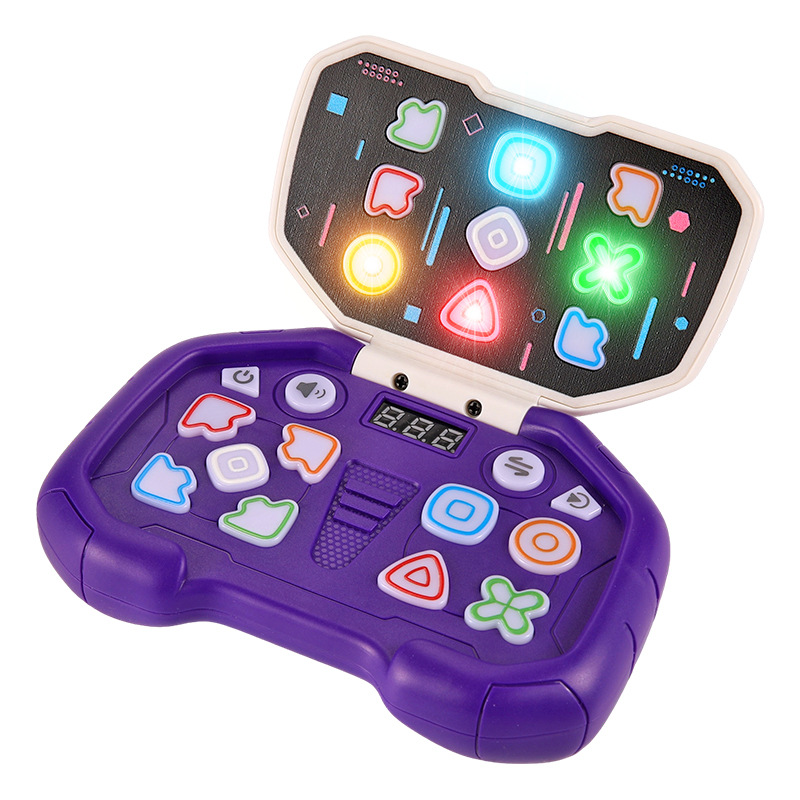 Dance Pad Machine - スピードプッシュゲームマシン、子供向け教育ストレス解消玩具、音楽レベルクリア、手のひらサイズのフリップアップダンスパッド