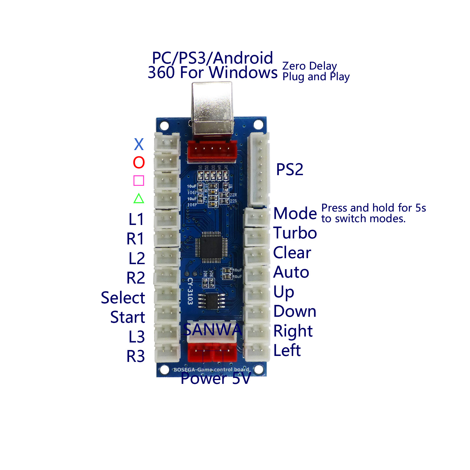 SJ@JXアーケードコントローラー ゼロディレイエンコーダー - Arcade Button Pcb のレビューと価格