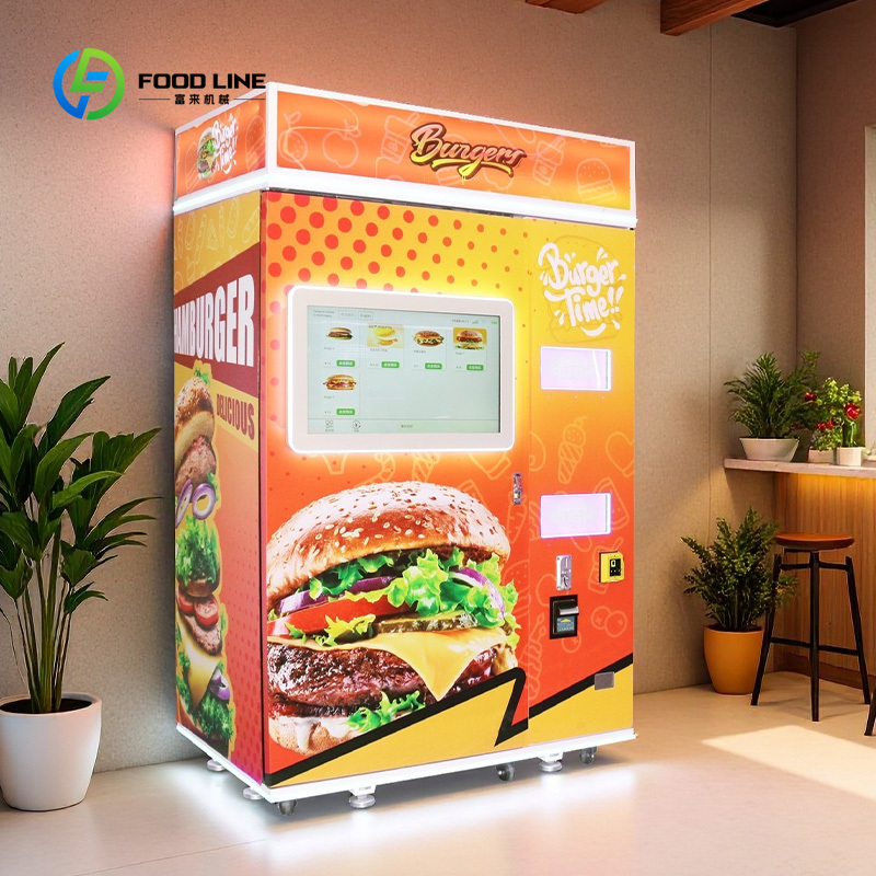 自動スマートバーガー販売機 QRコード硬貨決済 スチール構造 - Vending Machine Qr Code のレビューと価格
