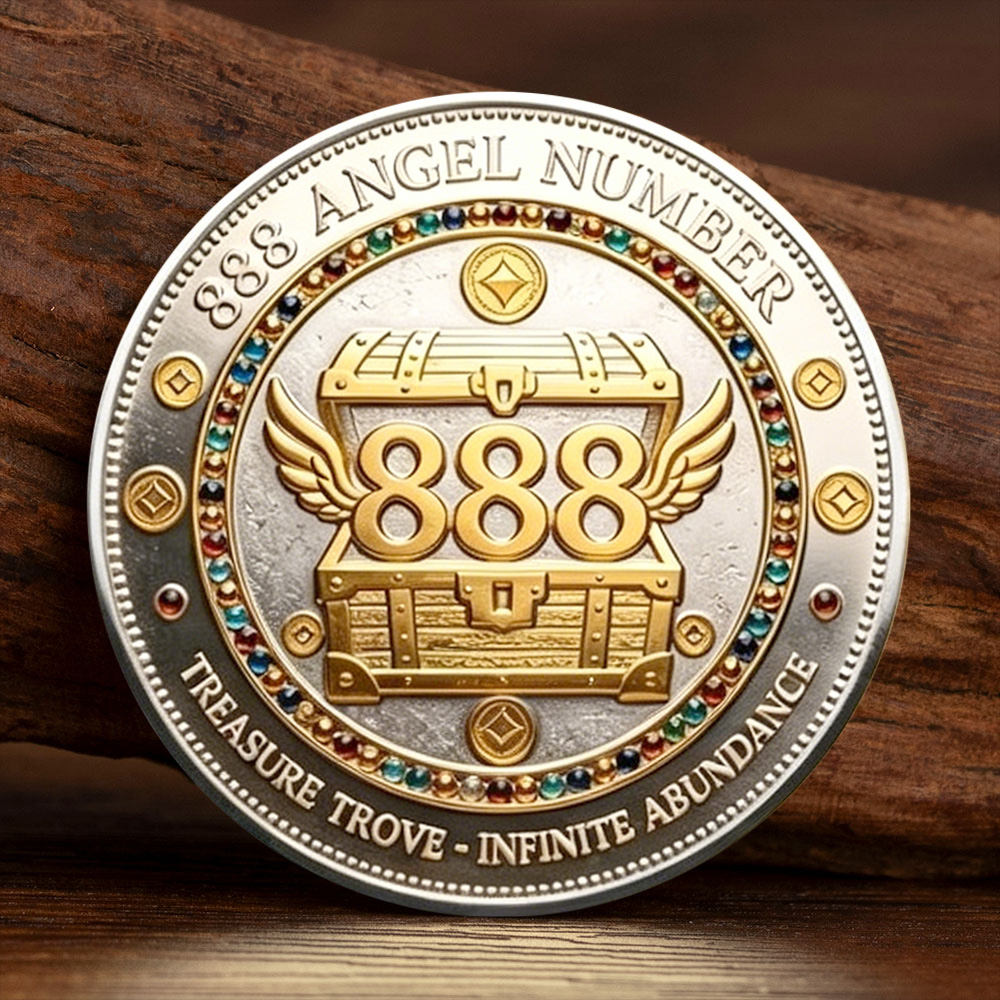 2D金銀メッキ888エンジェルナンバー豊かさのコイン宝庫記念 - Token Coin Mechanism のレビューと価格