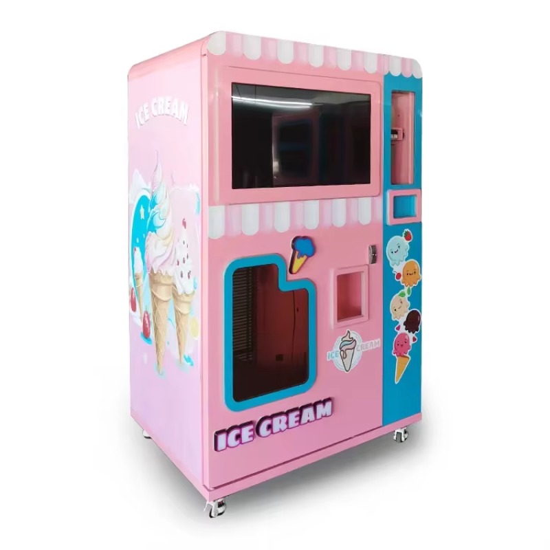 カスタマイズ可能なセルフサービスロボットアイスクリーム自動販 - Vending Machine Qr Code のレビューと価格