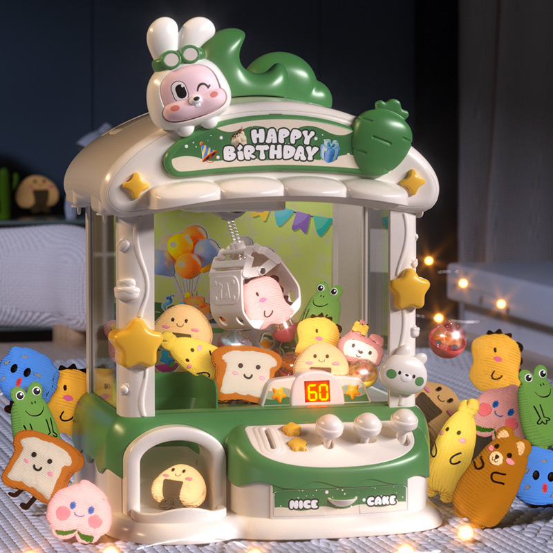 漫画爪ゲーム機ウサギ自動人形機のおもちゃ子供のためのコイン式 - Claw Crane Machine のレビューと価格
