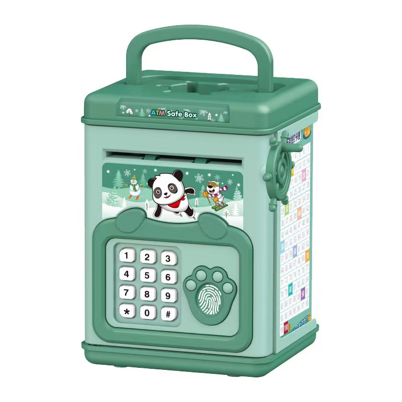 指紋付き貯金箱 貯金箱 電子ATM貯蓄ボックス コイン用 現 - Coin Operated Kiddie Ride のレビューと価格