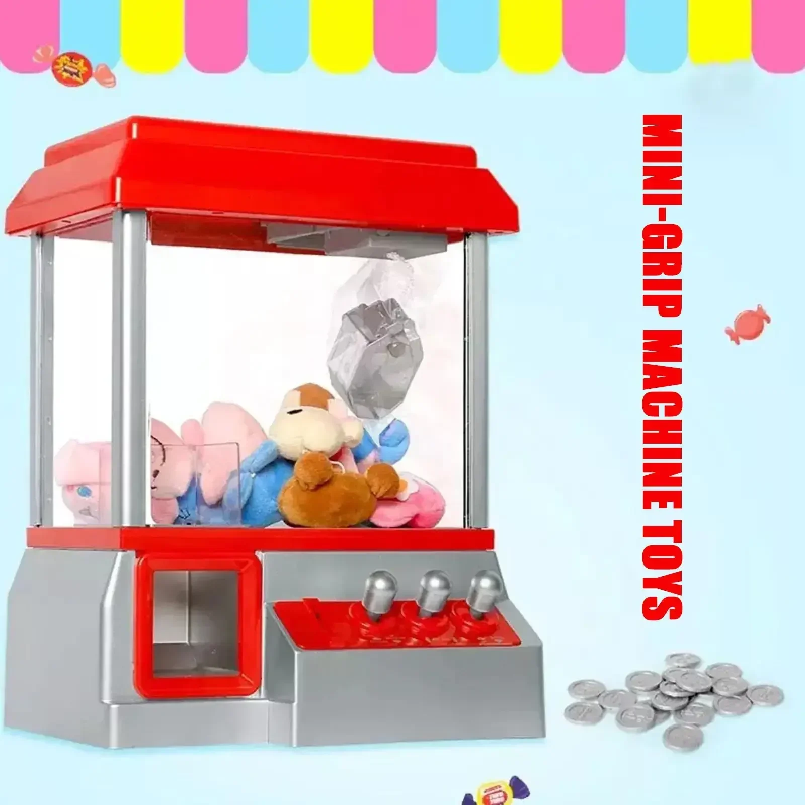 子供用コインで実行するミニゲーム DIY 人形爪マシン爪キャ - Claw Crane Machine のレビューと価格