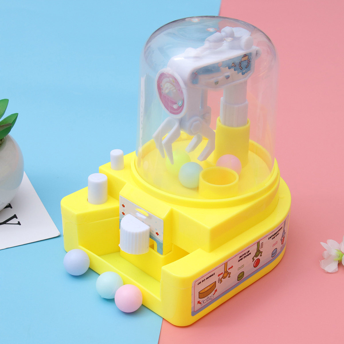 1個入りキャンディグラバーマシンクレーン、高級プラスチック製 - Claw Crane Machine のレビューと価格